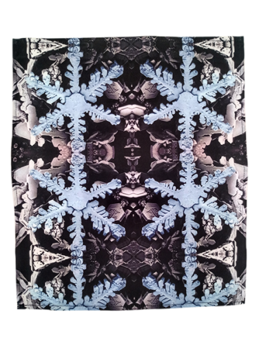 Napkin Snowflakes Different Colors - Pattern variant: Cryo snowflake dark-blue