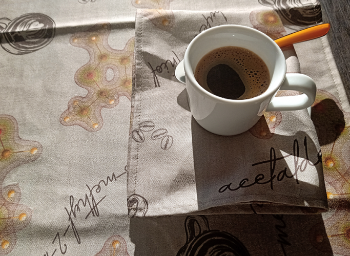 Table Runner Coffee - Pattern variant: Coffee