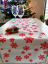 Table Runner Snowflakes Different Colors - Pattern variant: Red snowflake