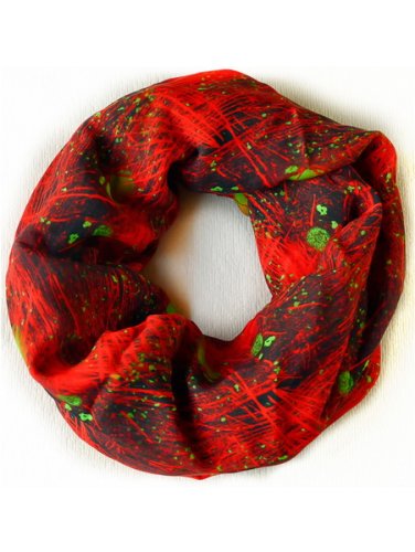 SciArt Infinity Scarves - Pattern variant: Actin cytoskeleton