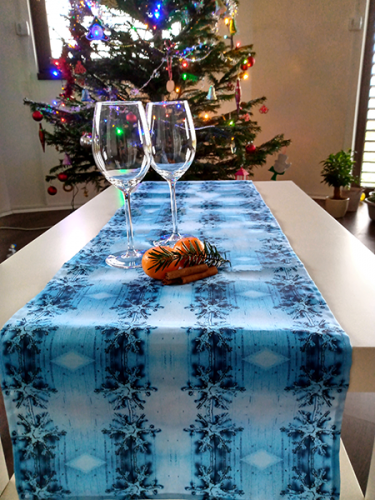 Table Runner Snowflakes Different Colors