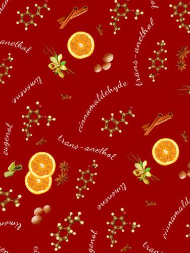 Napkin Mulled Wine - Pattern variant: Mulled wine white