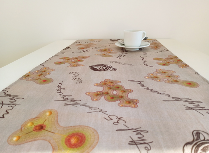 Table Runner Coffee - Pattern variant: Coffee