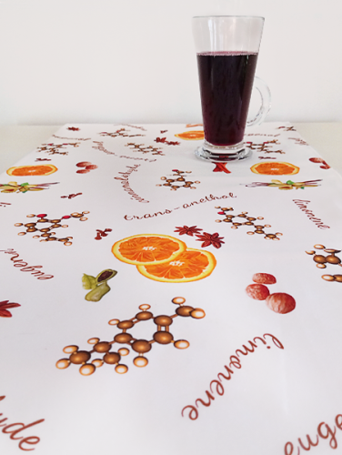 Table Runner Mulled Wine - Pattern variant: Mulled wine white