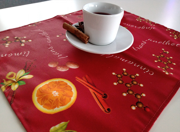 Napkin Mulled Wine - Pattern variant: Mulled wine red