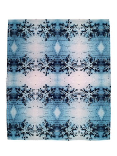 Napkin Snowflakes Different Colors - Pattern variant: Blue snowflake