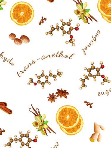 Napkin Mulled Wine - Pattern variant: Mulled wine white