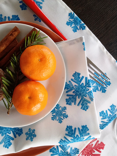 Napkin Snowflakes Different Colors