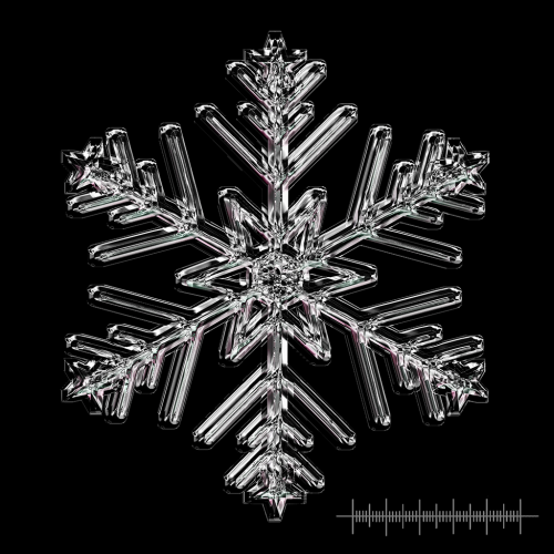 Napkin Snowflakes Different Colors - Pattern variant: Cryo snowflake