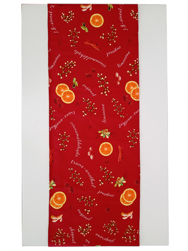 Table Runner Mulled Wine - Pattern variant: Mulled wine red